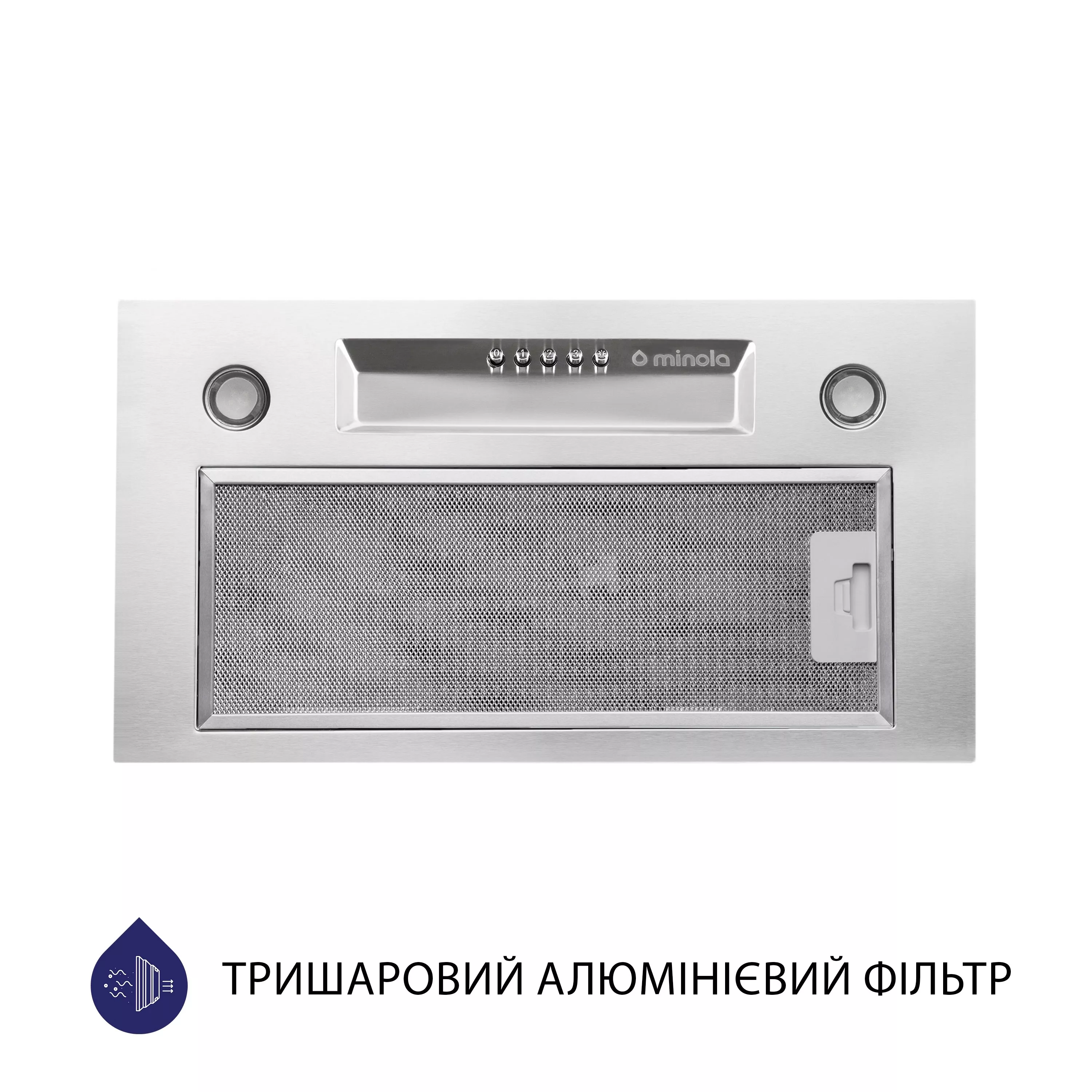 Витяжка повновбудована Minola HBI 5324 I 800 LED - зображення 2