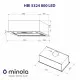 Витяжка повновбудована Minola HBI 5324 I 800 LED - зображення 10