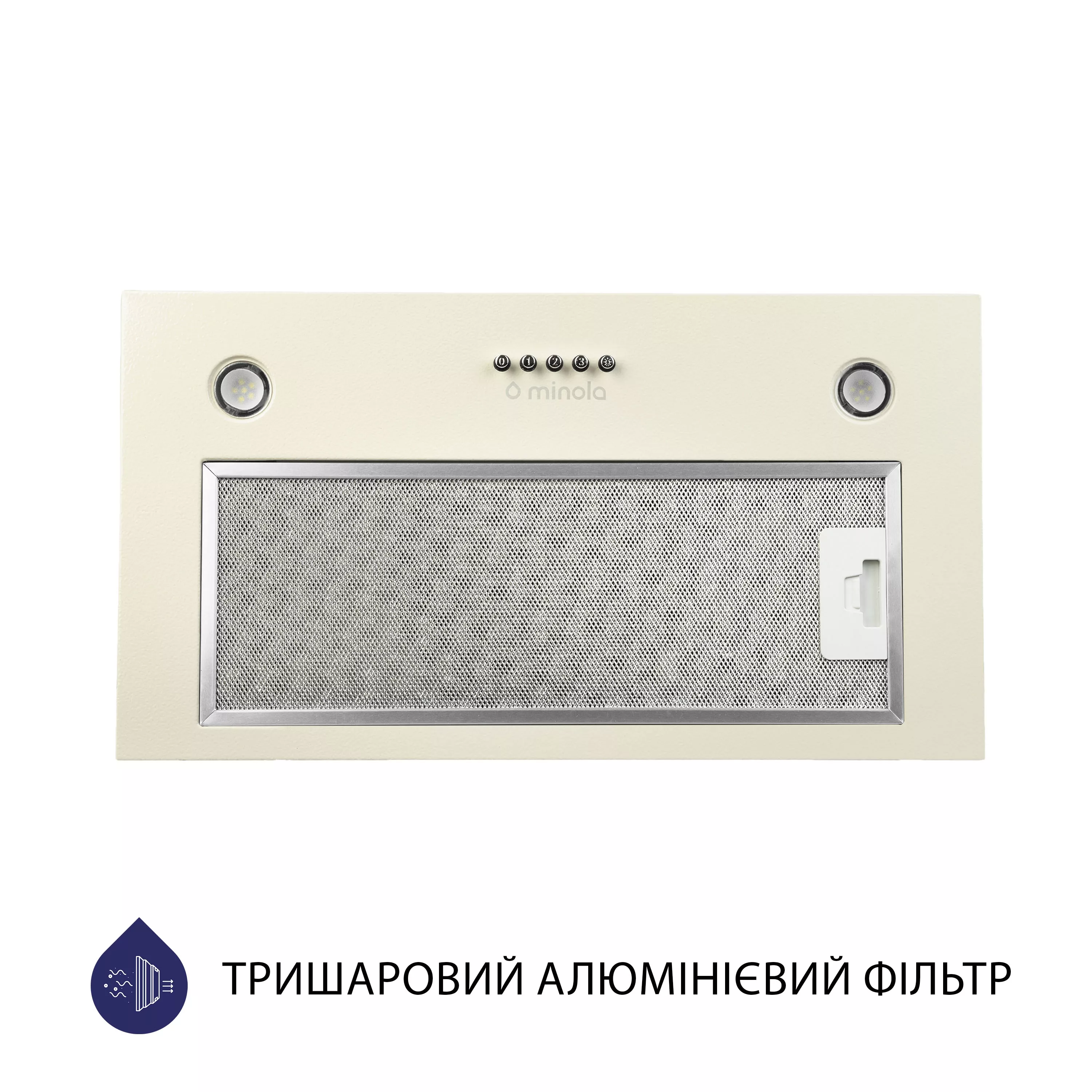 Витяжка повновбудована Minola HBI 5327 IV 800 LED - зображення 2