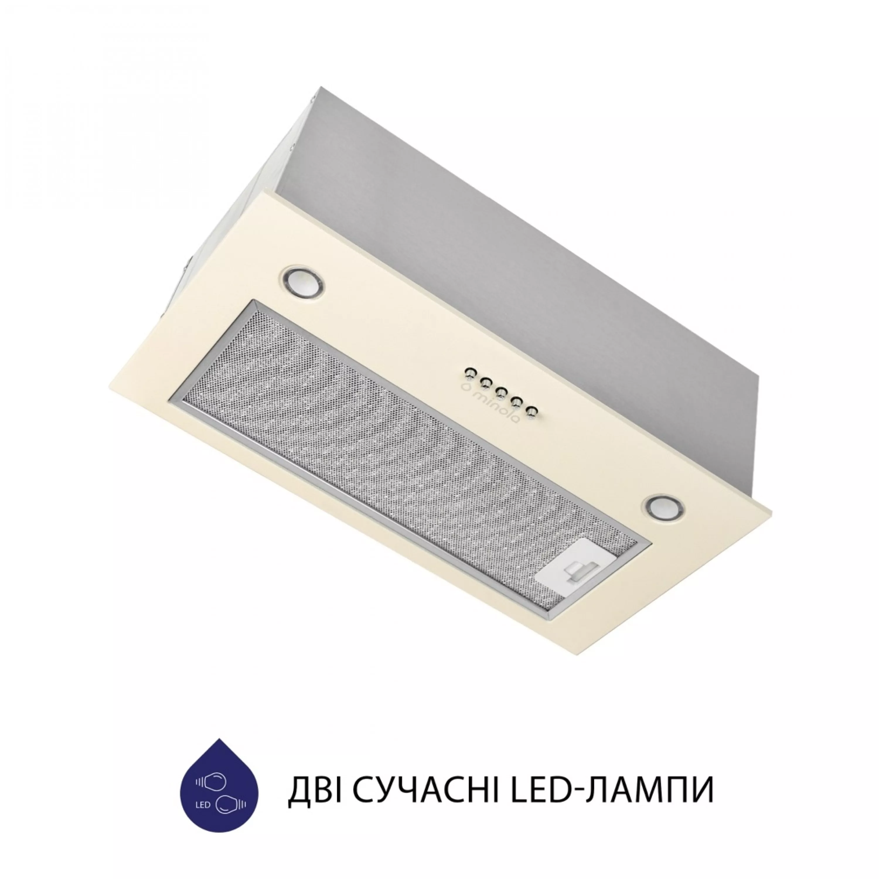 Витяжка повновбудована Minola HBI 5327 IV 800 LED - зображення 4