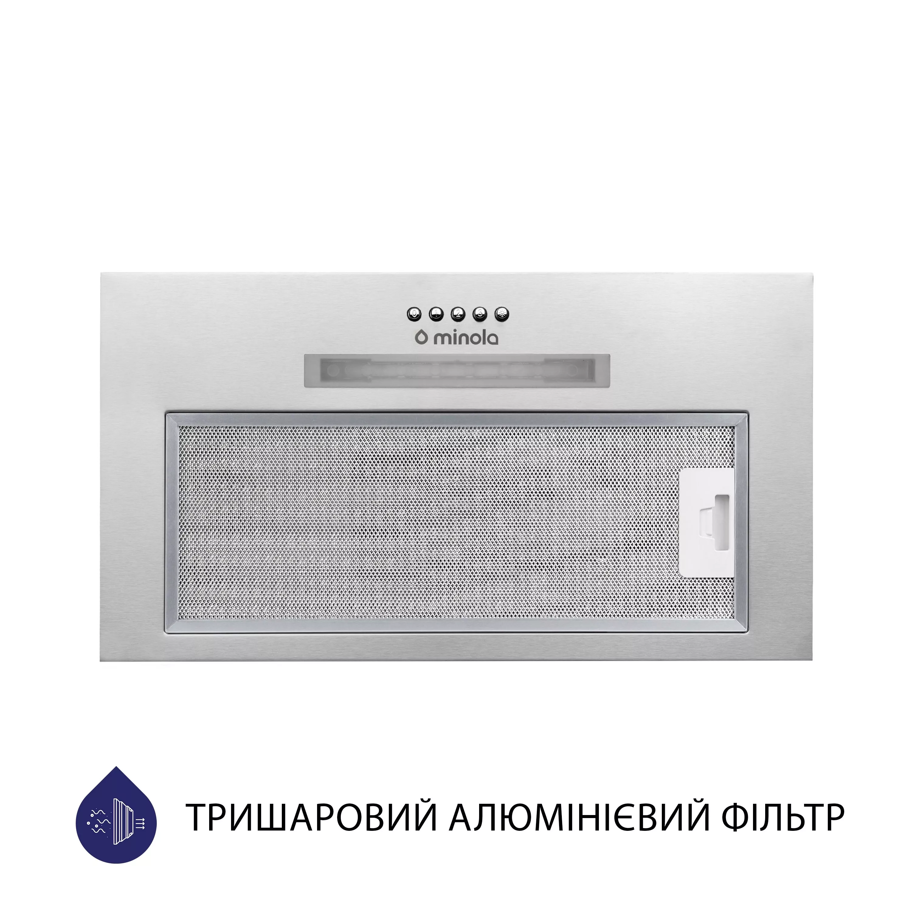 Витяжка повновбудована Minola HBI 5623 I 1000 LED - зображення 2