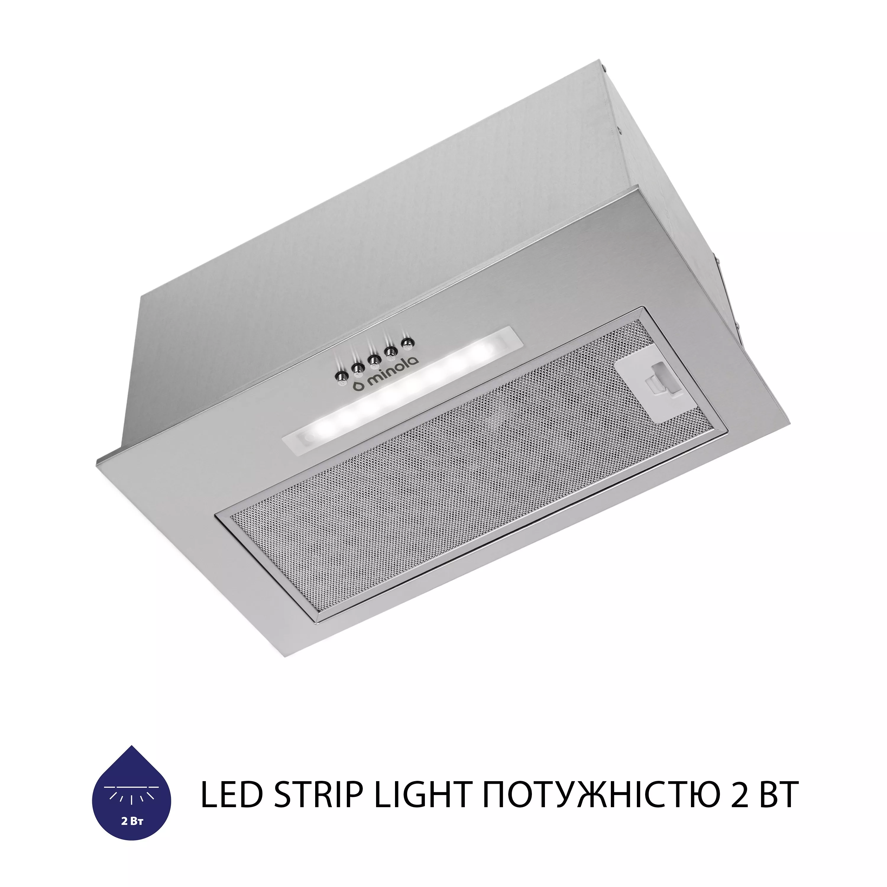 Витяжка повновбудована Minola HBI 5623 I 1000 LED - зображення 5