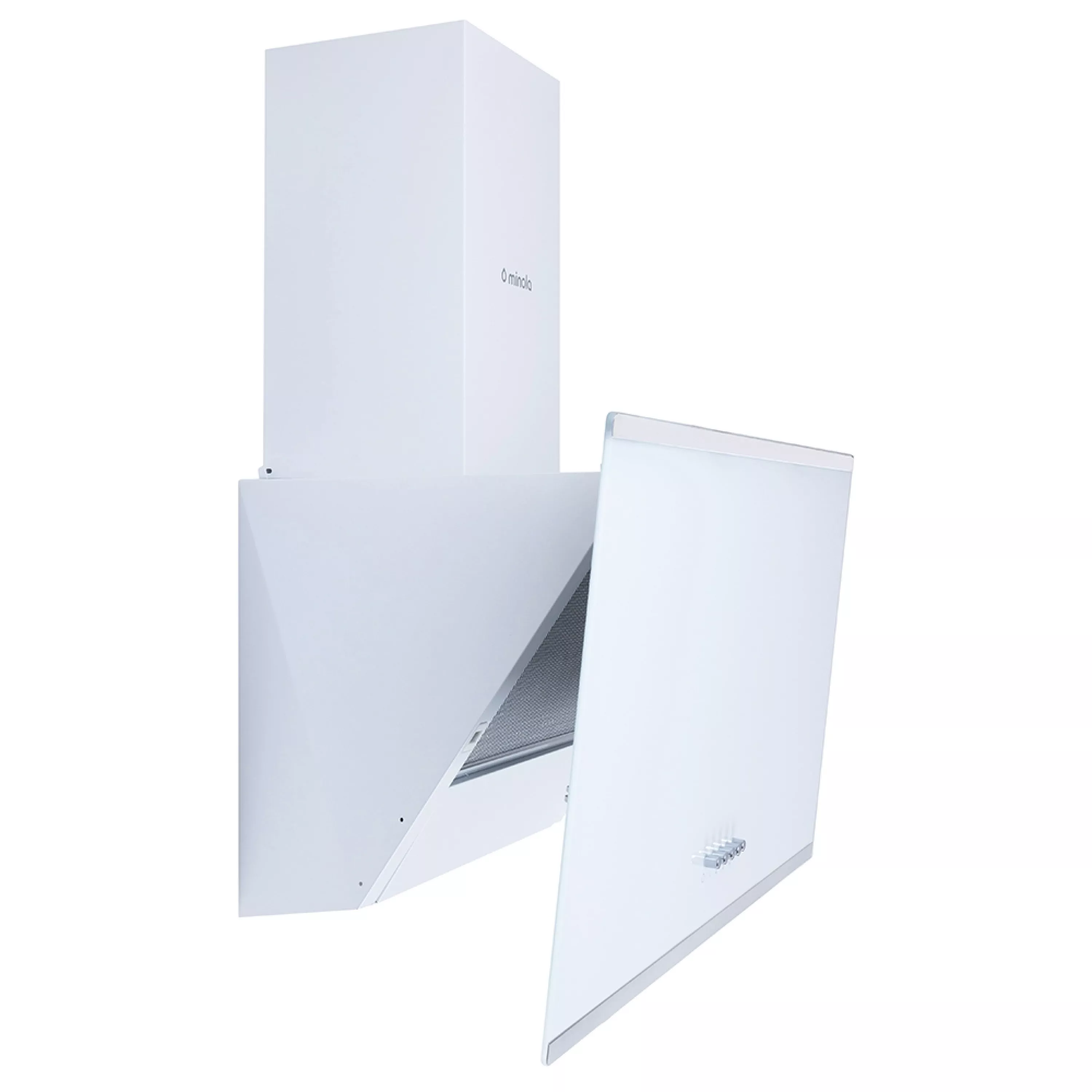 Витяжка декоративна похила Minola HDN 6202 WH/INOX 700 LED - зображення 3