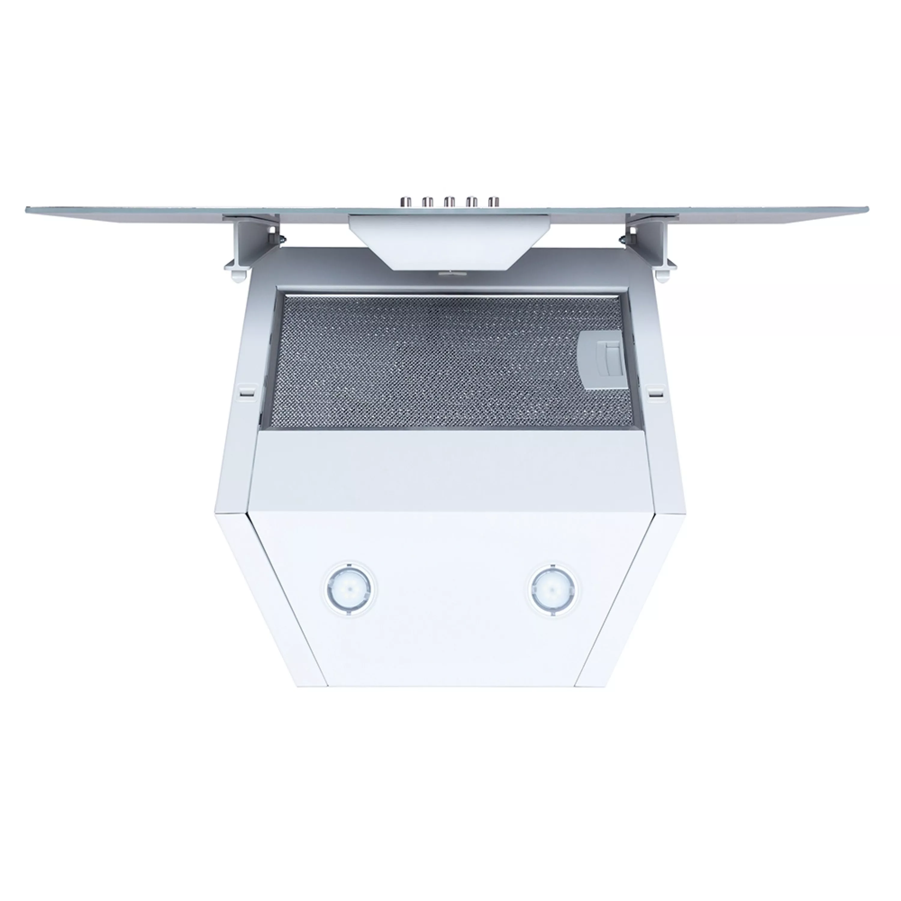 Витяжка декоративна похила Minola HDN 6202 WH/INOX 700 LED - зображення 4