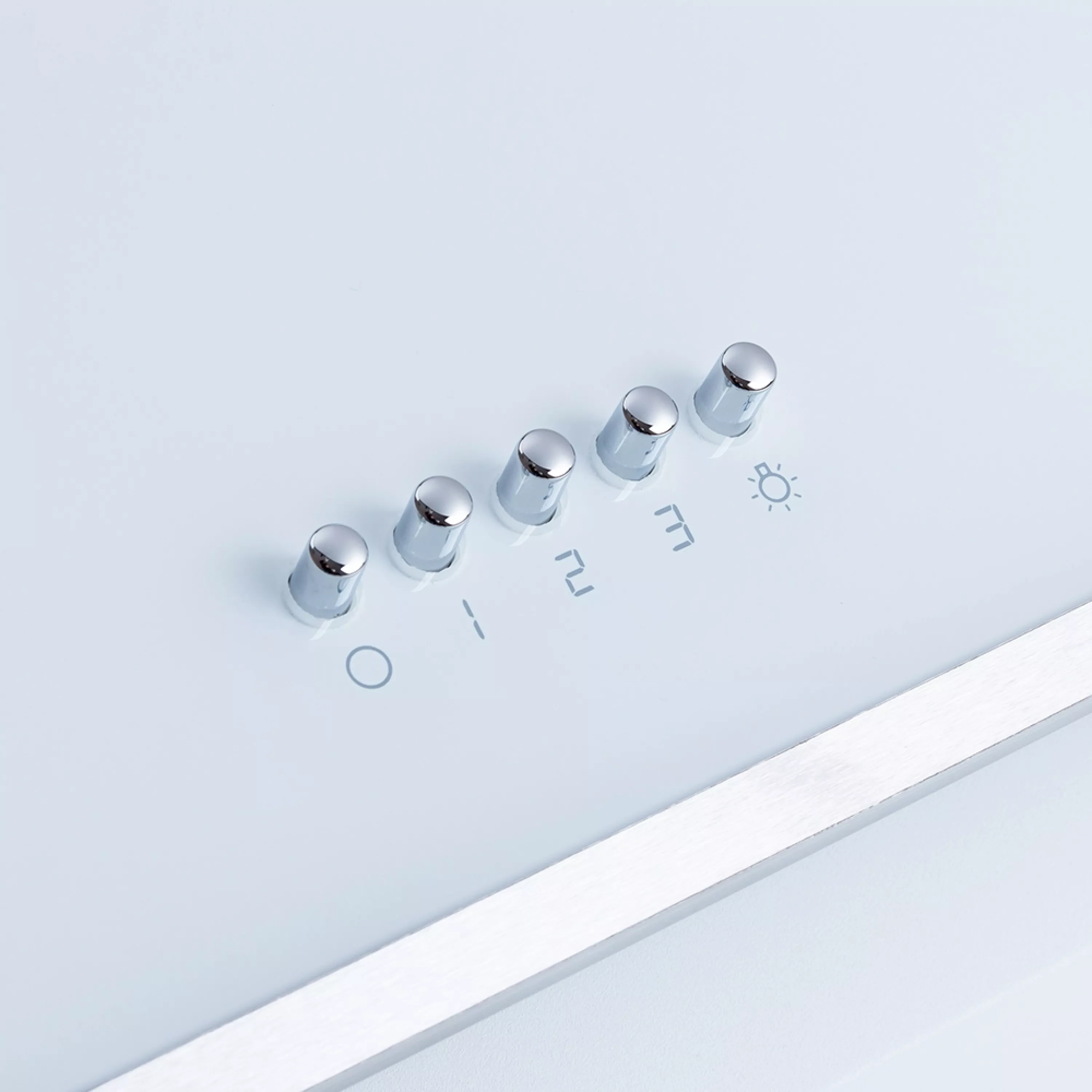 Витяжка декоративна похила Minola HDN 6202 WH/INOX 700 LED - зображення 9
