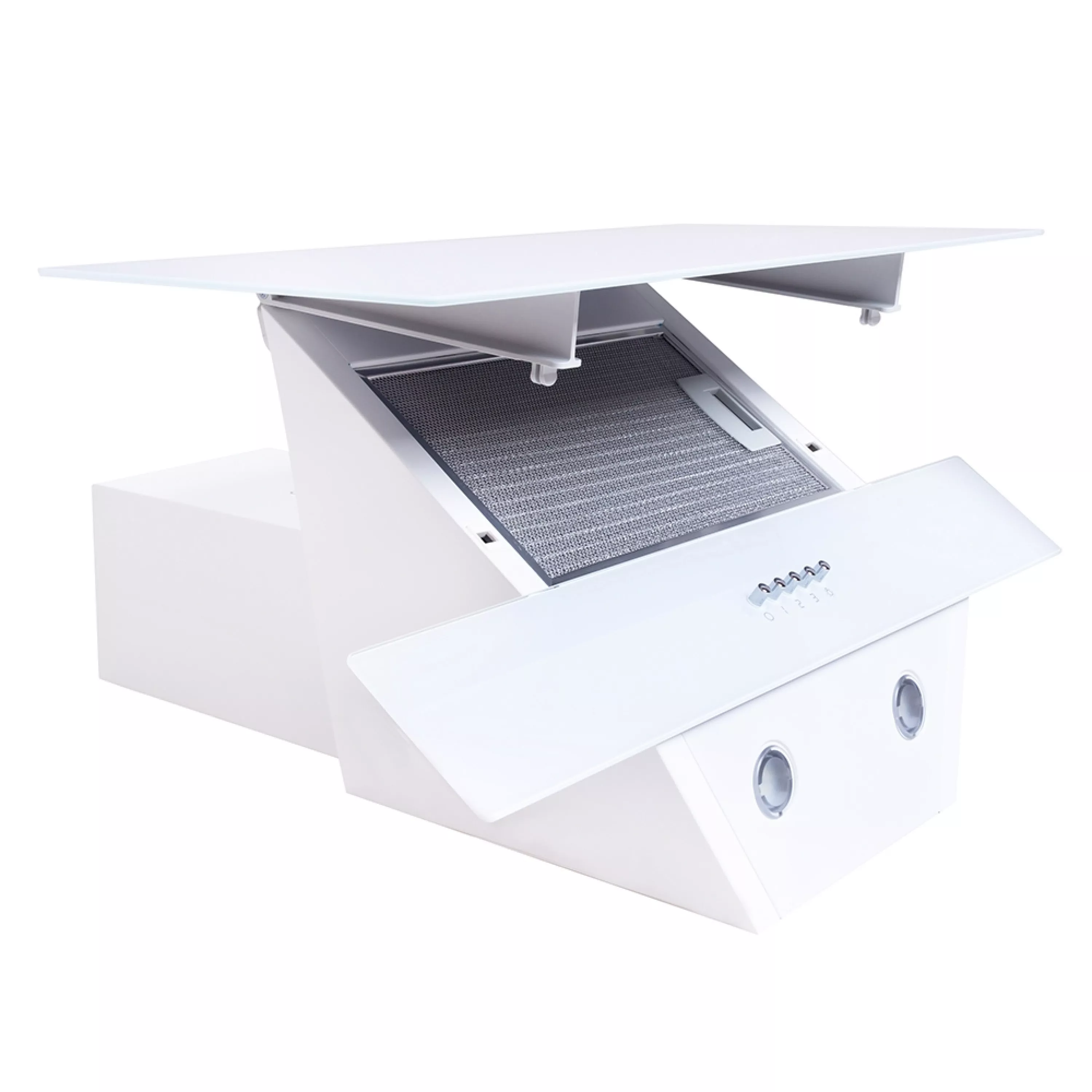Витяжка декоративна похила Minola HDN 6212 WH 700 LED - зображення 3