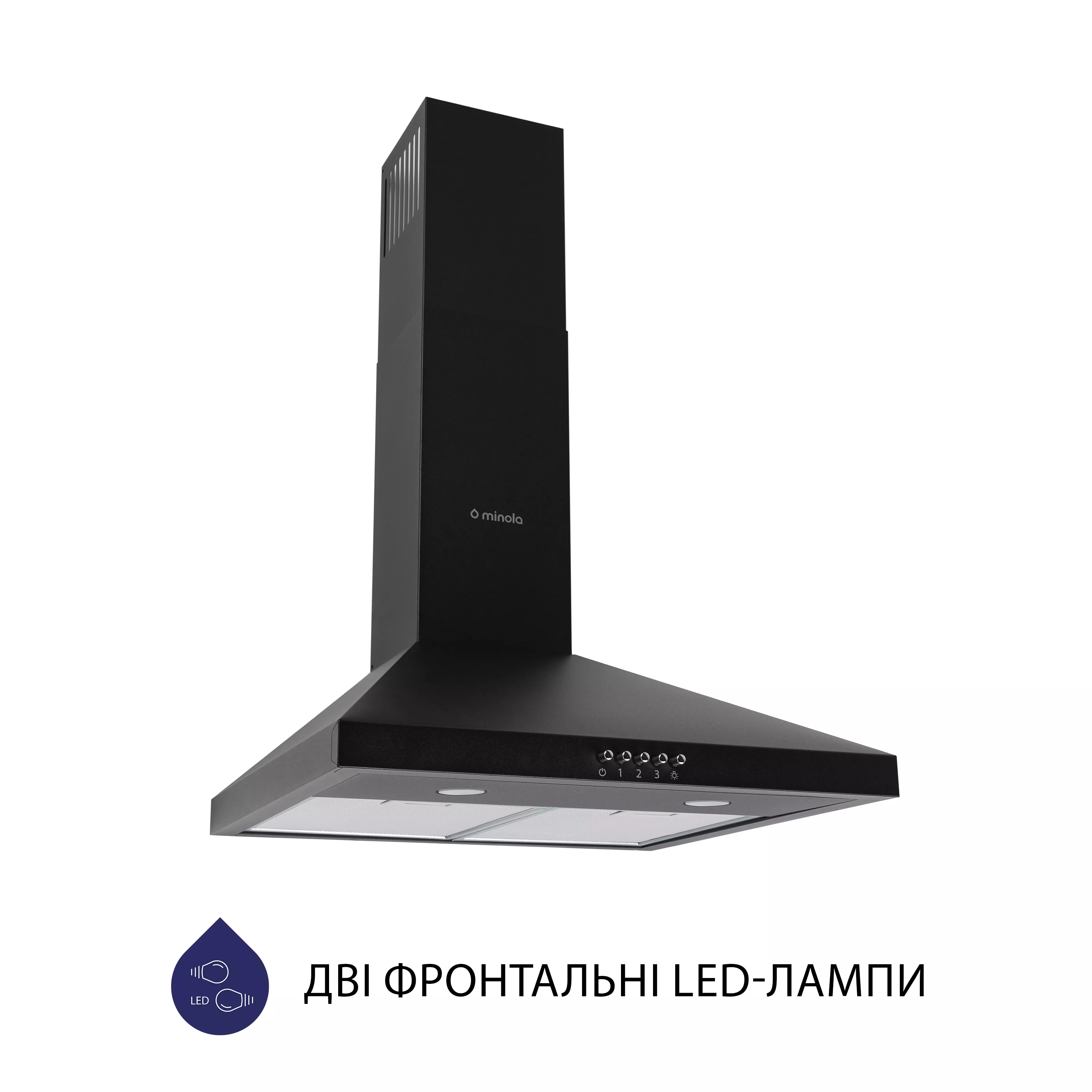 Витяжка купольна Minola HK 5212 BL 700 LED - зображення 2