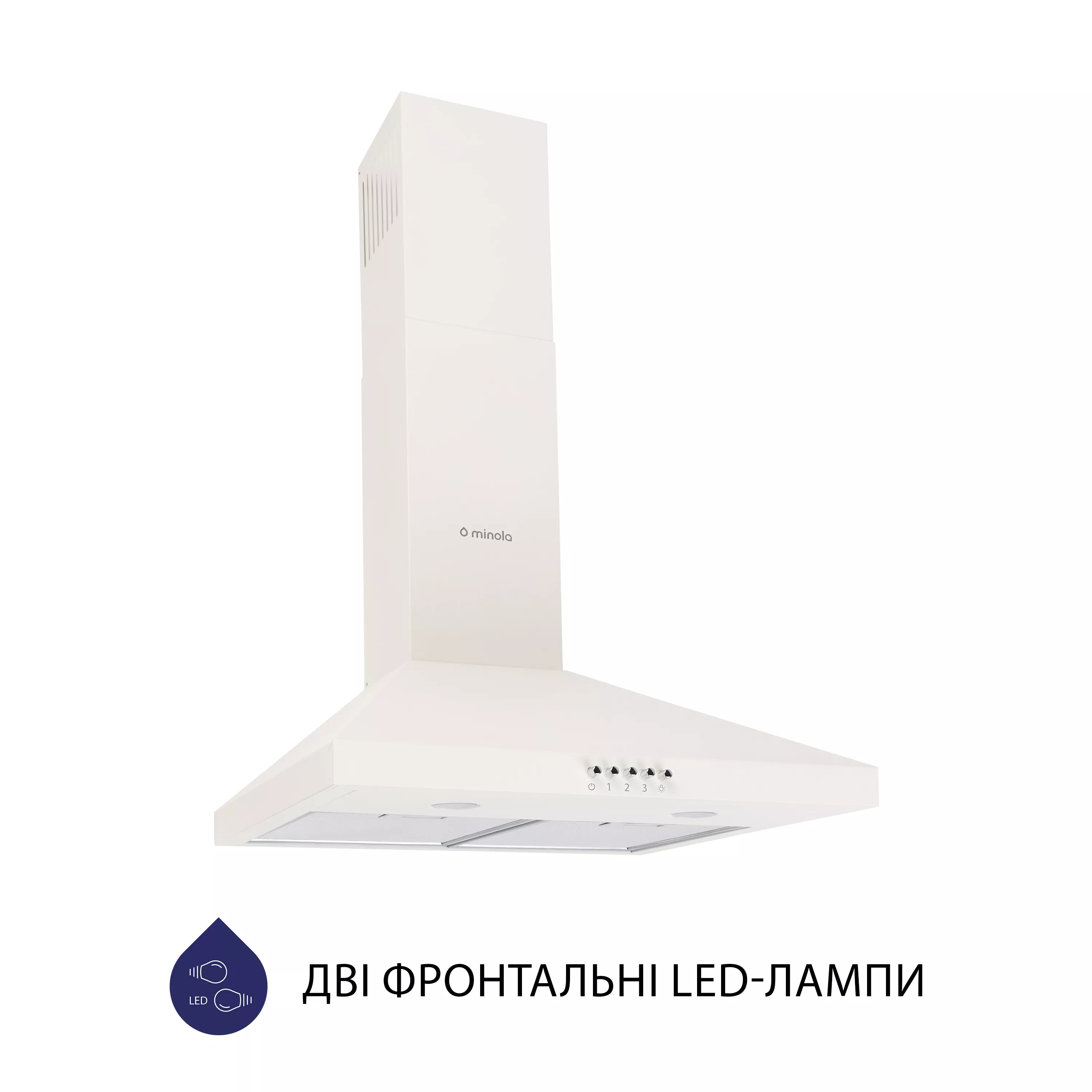 Витяжка купольна Minola HK 5212 IV 700 LED - зображення 2