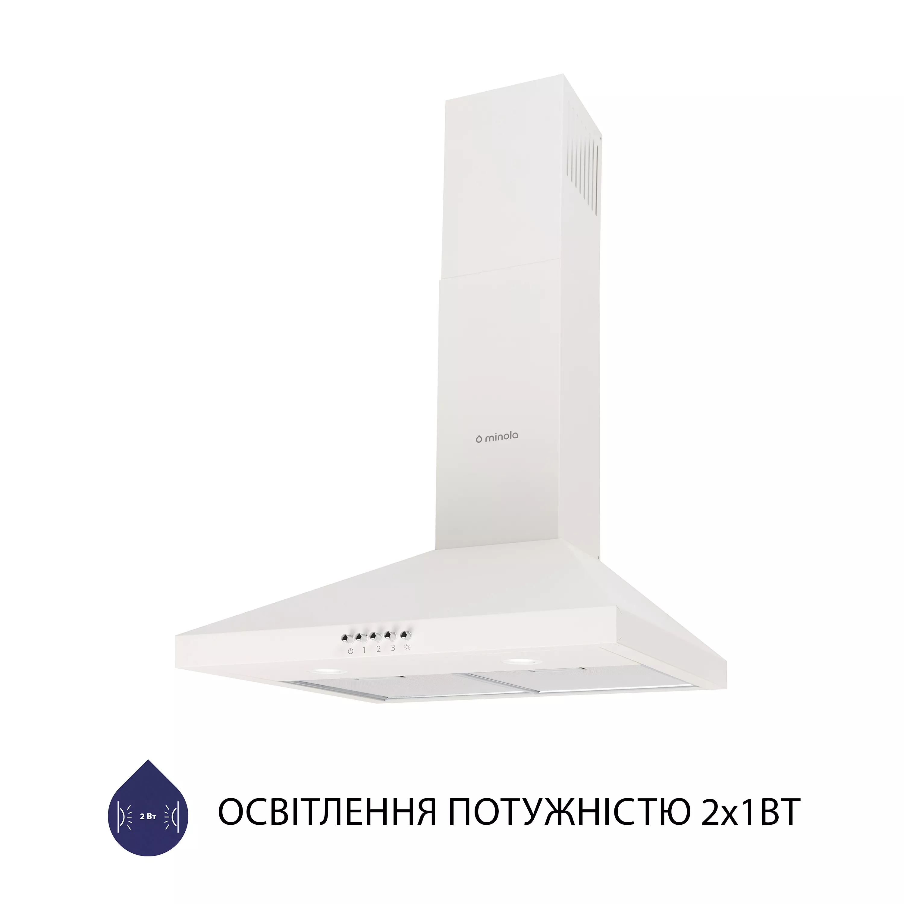 Витяжка купольна Minola HK 5212 IV 700 LED - зображення 3
