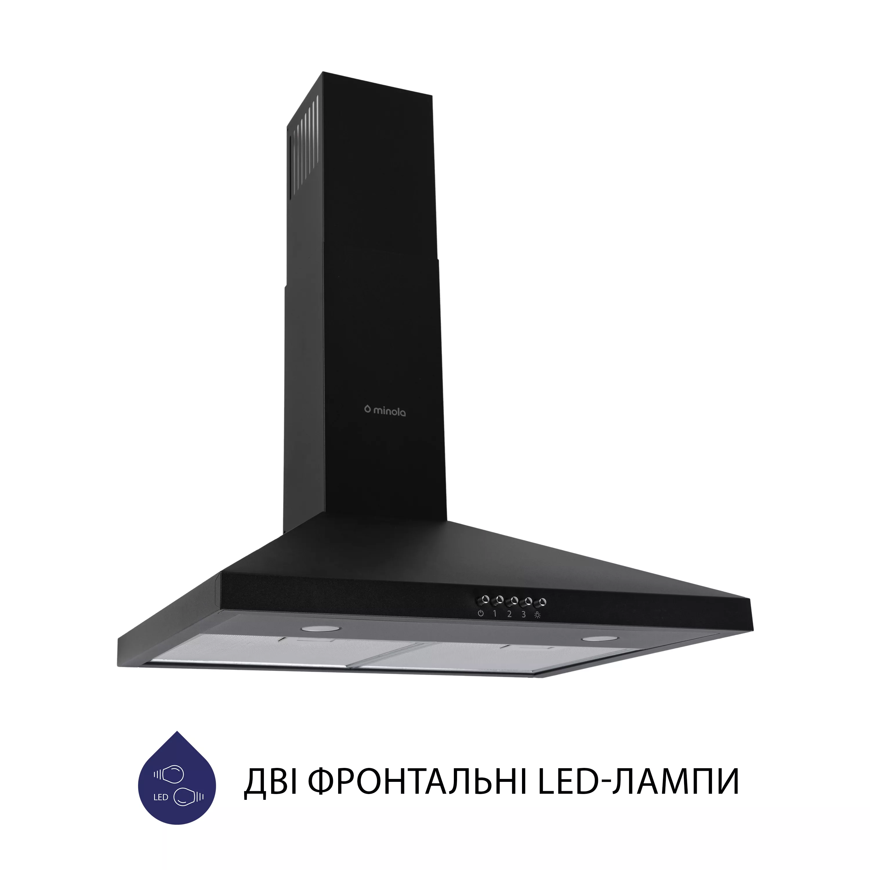Витяжка купольна Minola HK 6212 BL 700 LED - зображення 2