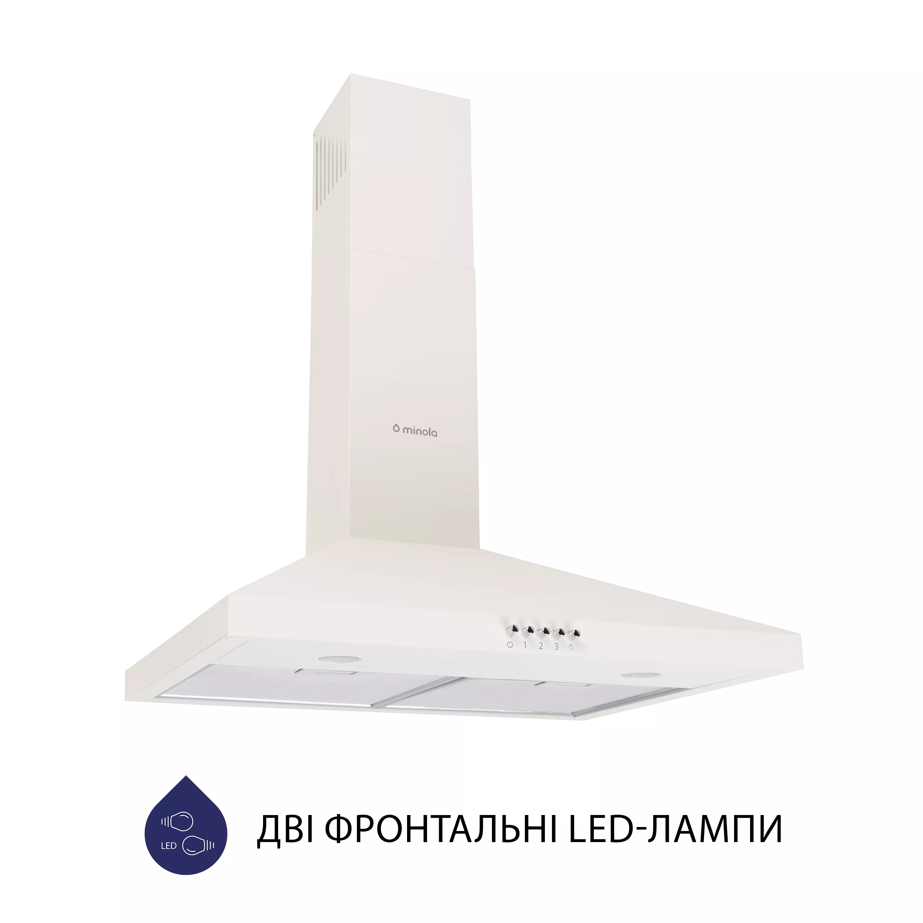 Витяжка купольна Minola HK 6212 IV 700 LED - зображення 2