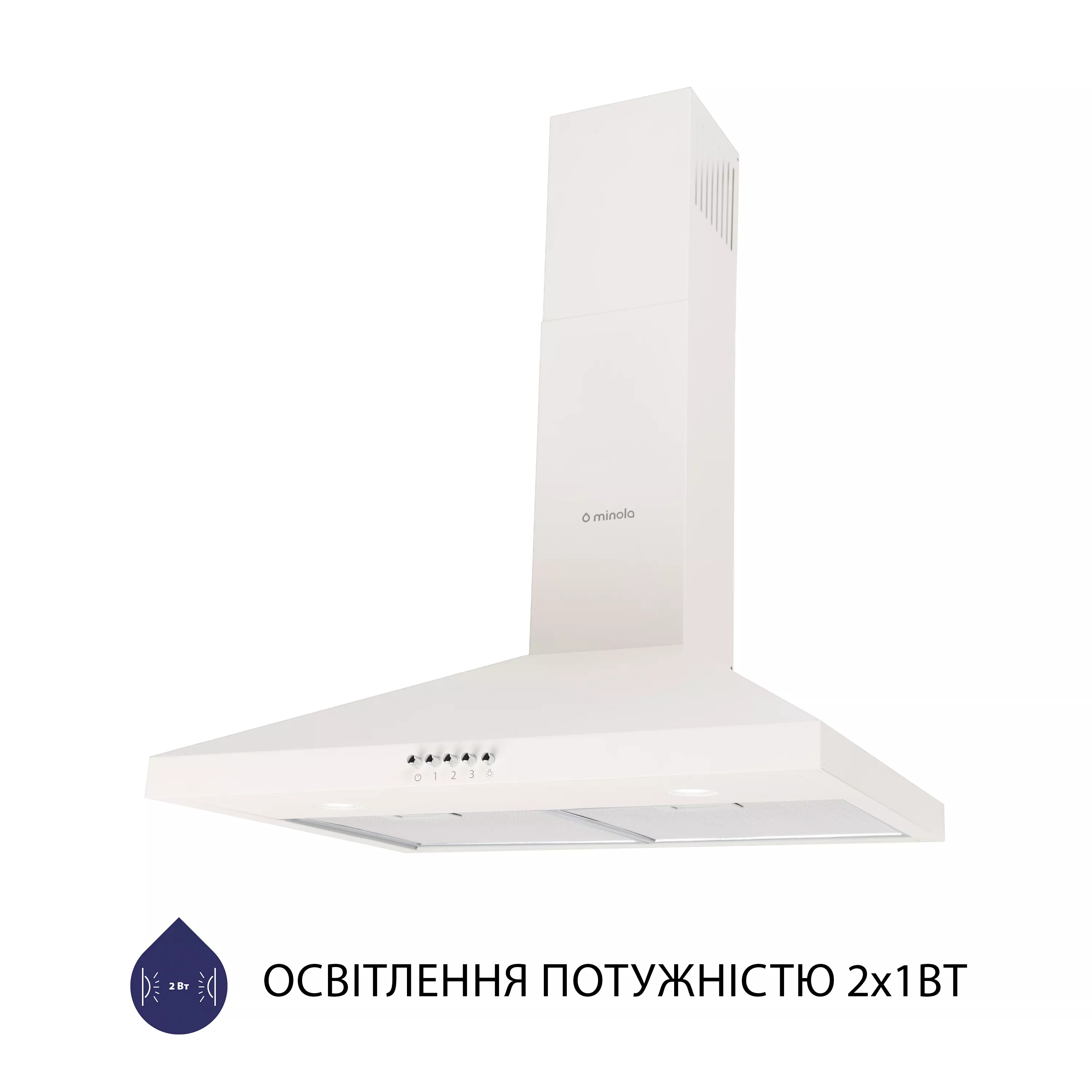 Витяжка купольна Minola HK 6212 IV 700 LED - зображення 3