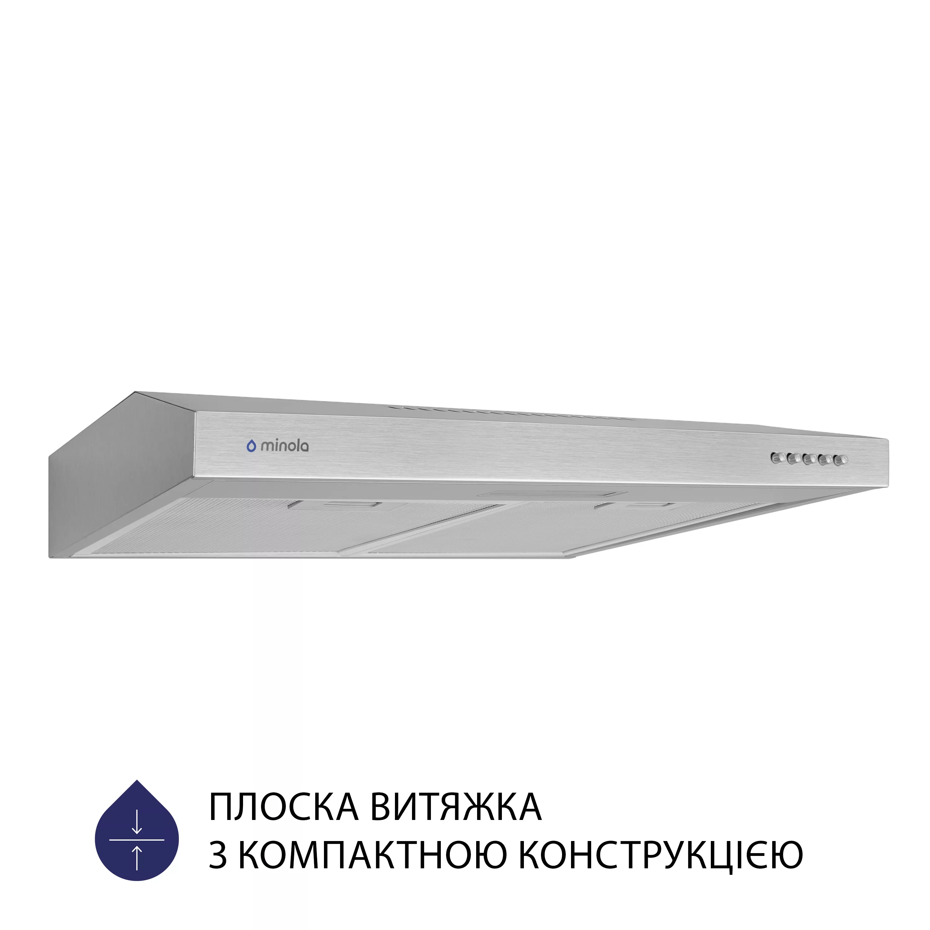 Вытяжка плоская Minola HPL 613 I - зображення 2