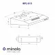 Вытяжка плоская Minola HPL 613 I - зображення 11