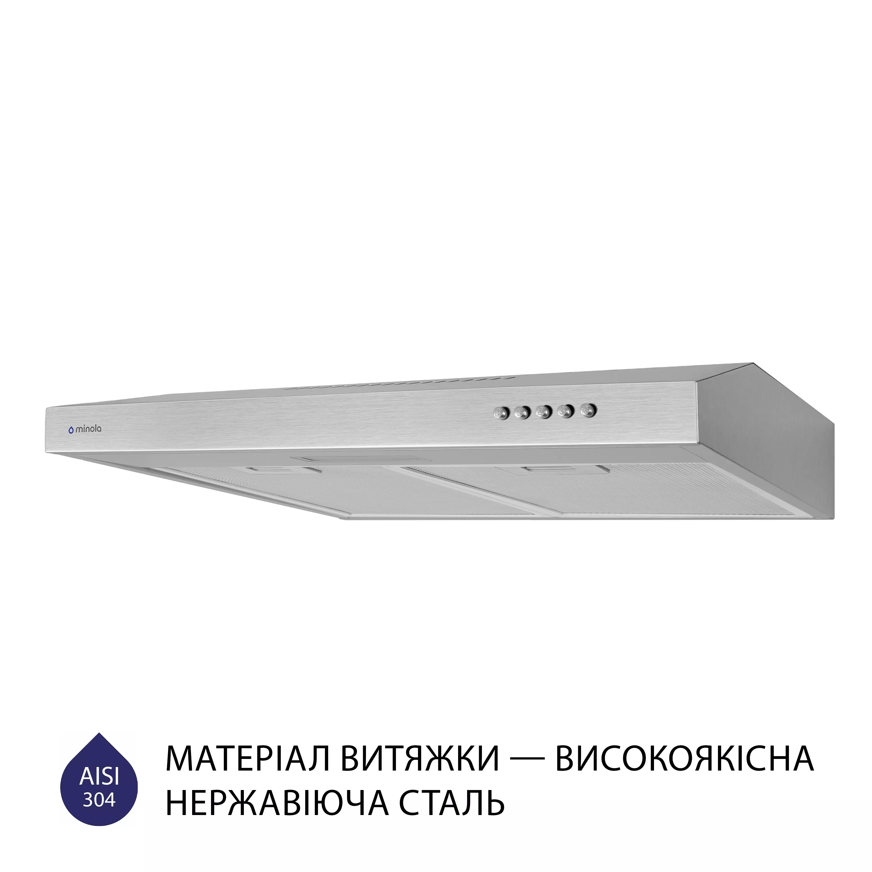 Вытяжка плоская Minola HPL 613 I - зображення 3