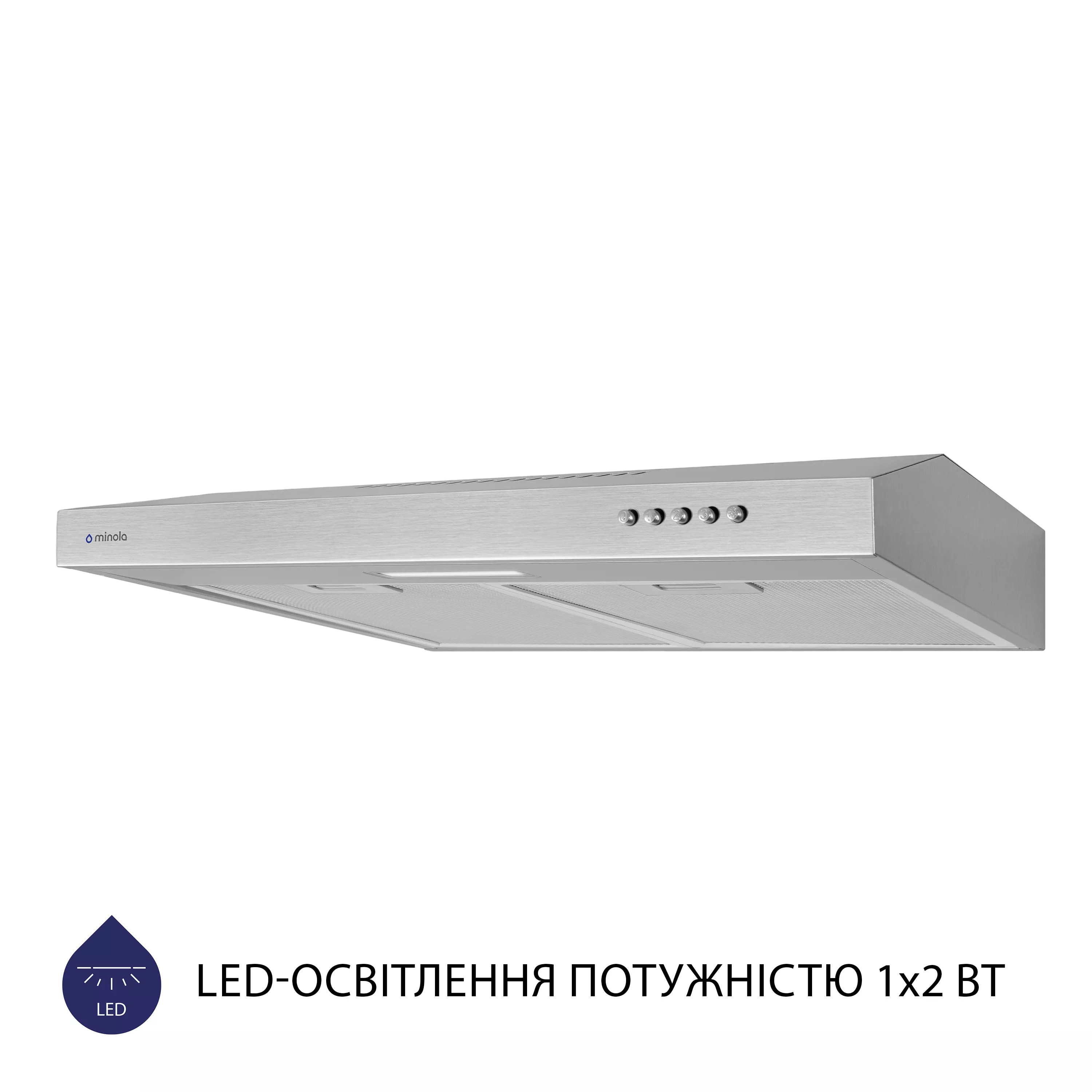 Вытяжка плоская Minola HPL 613 I - зображення 4