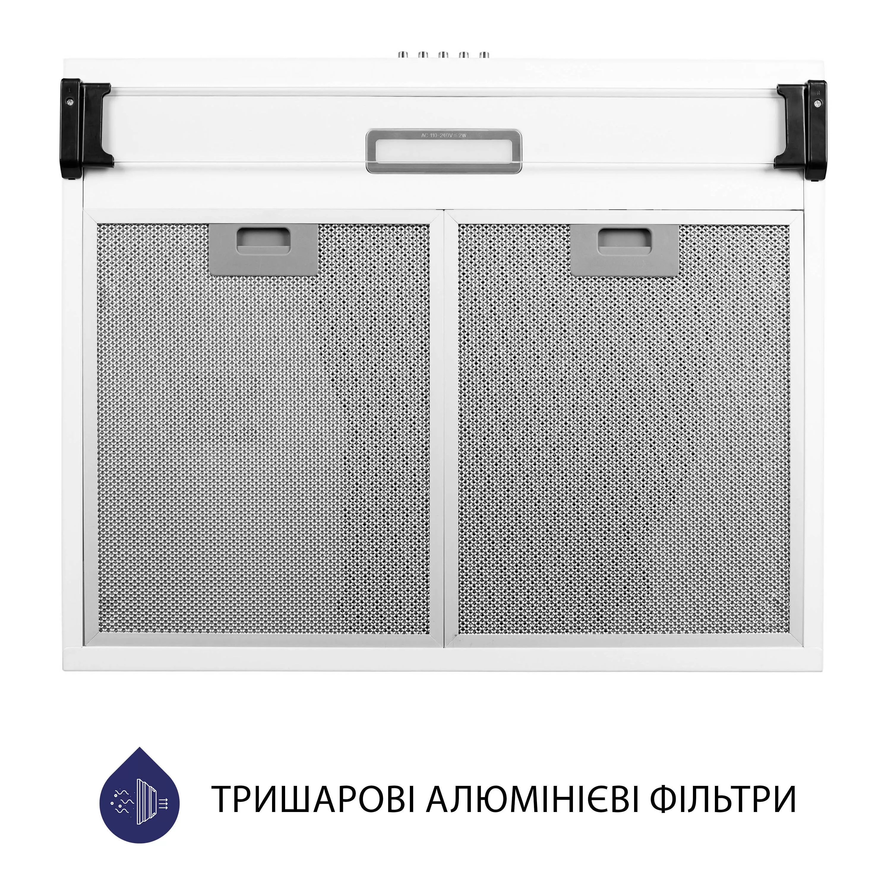 Витяжка плоска Minola HPL 617 WH - зображення 7