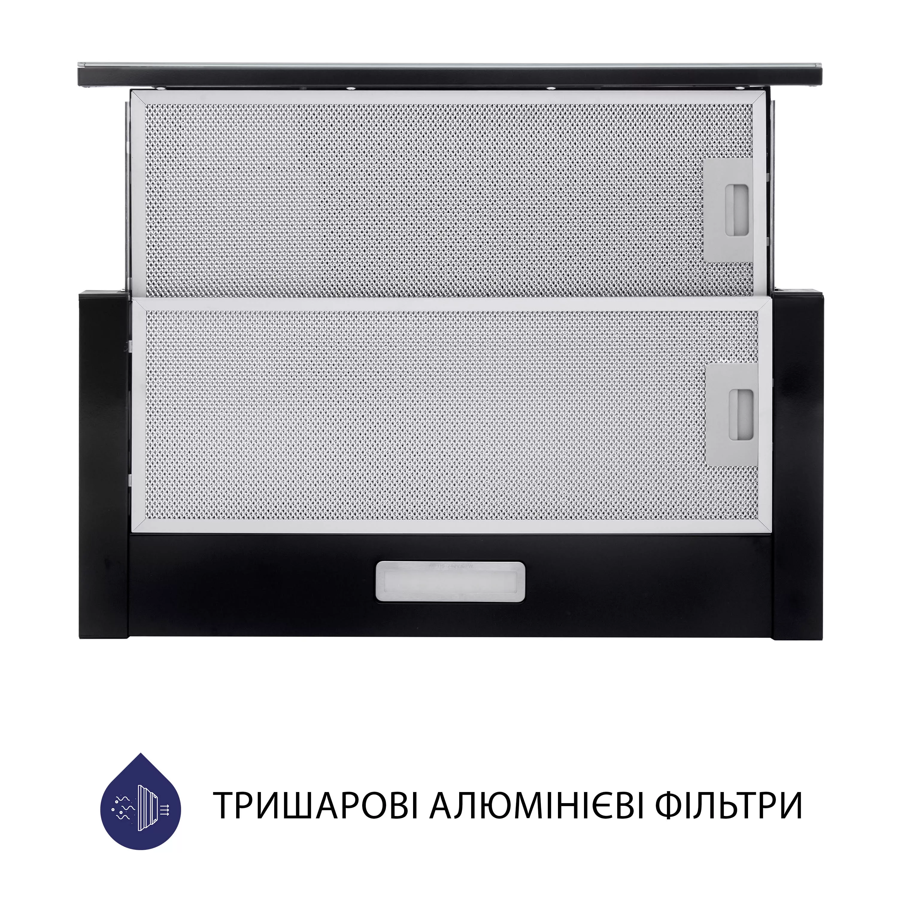 Витяжка телескопічна Minola HTLS 6734 BL 1100 LED GLASS - зображення 3