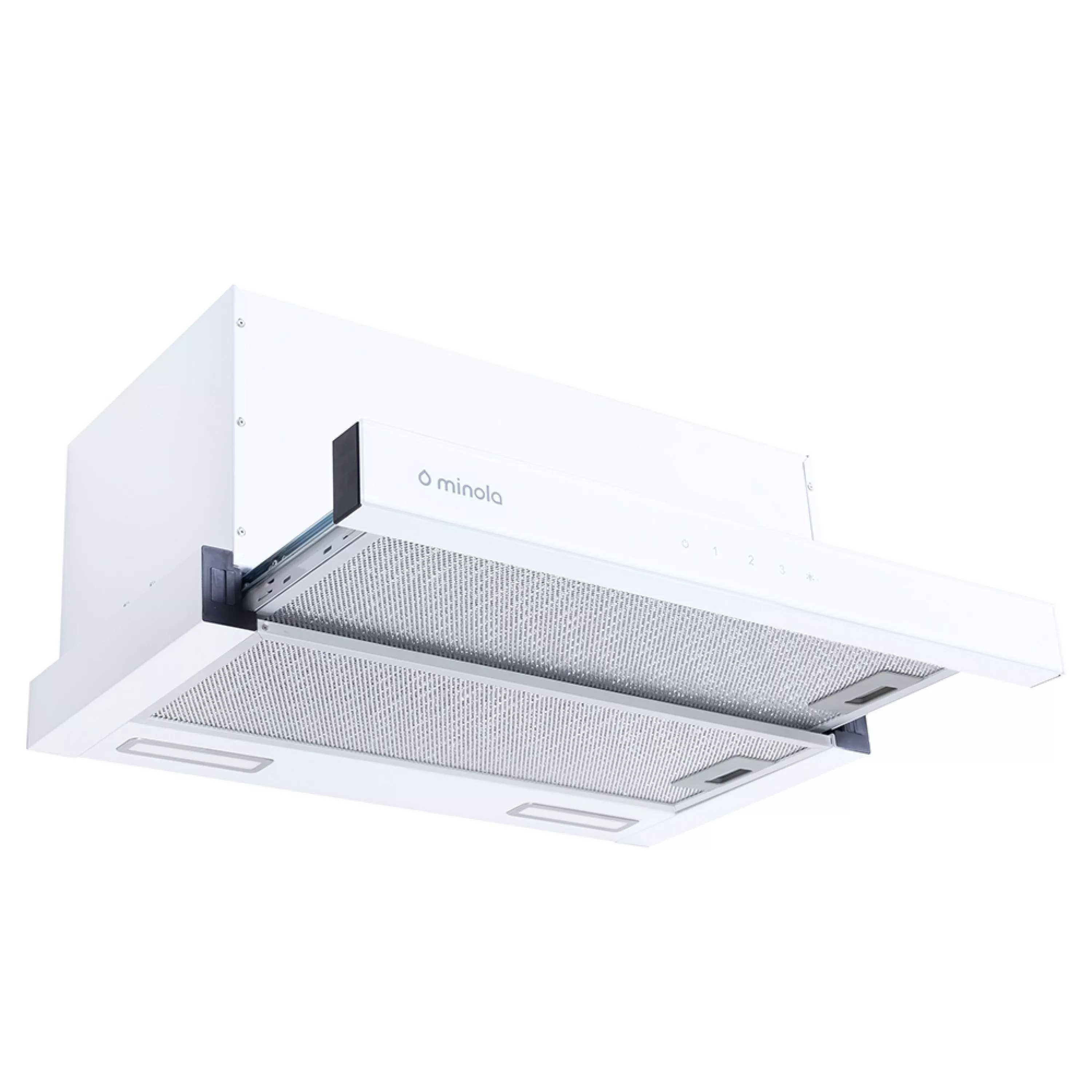 Витяжка телескопічна Minola HTLS 6935 WH 1300 LED - зображення 2