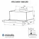Витяжка телескопічна Minola HTLS 6935 WH 1300 LED - зображення 14