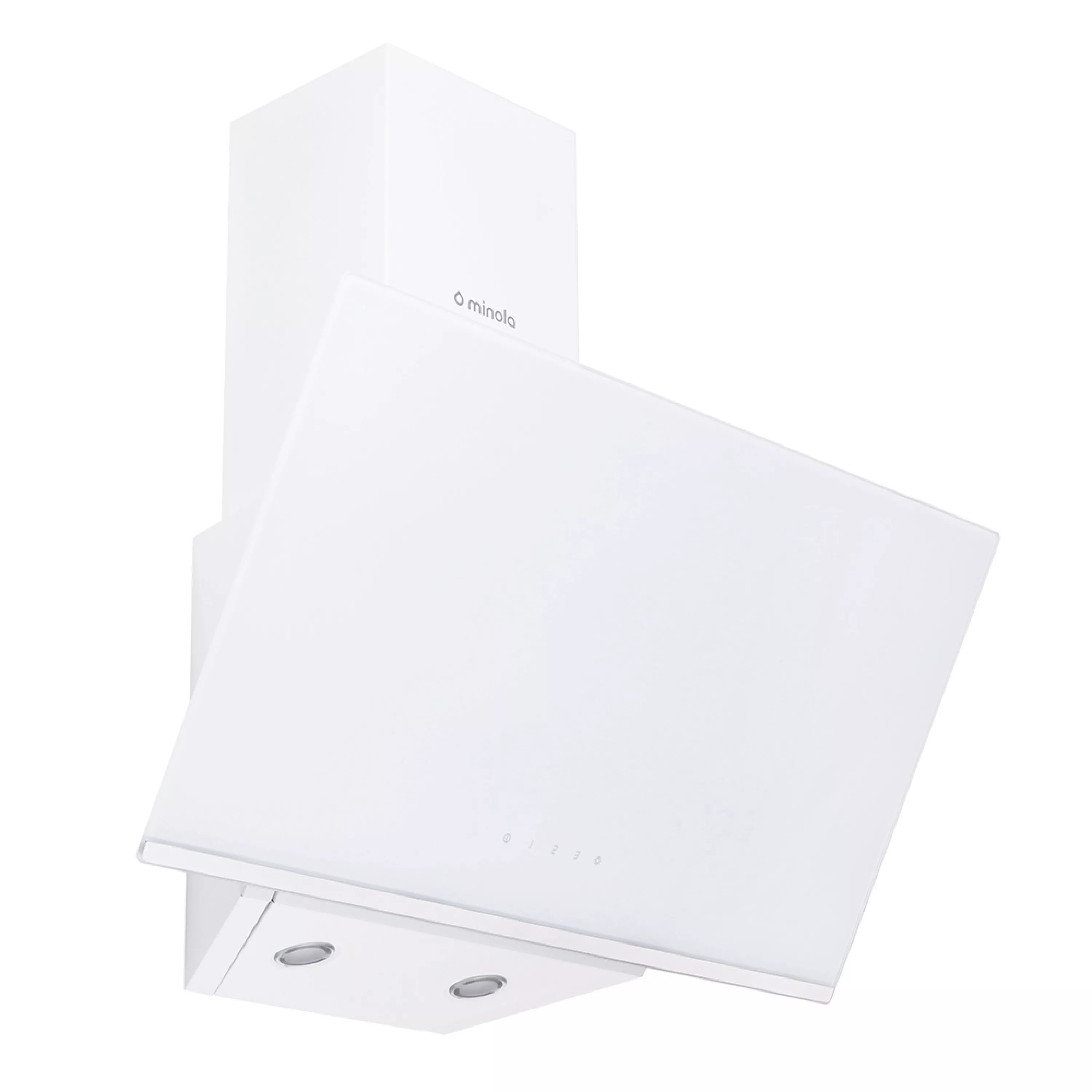Вытяжка декоративная наклонная Minola HVS 6232 WH/INOX 700 LED - зображення 2