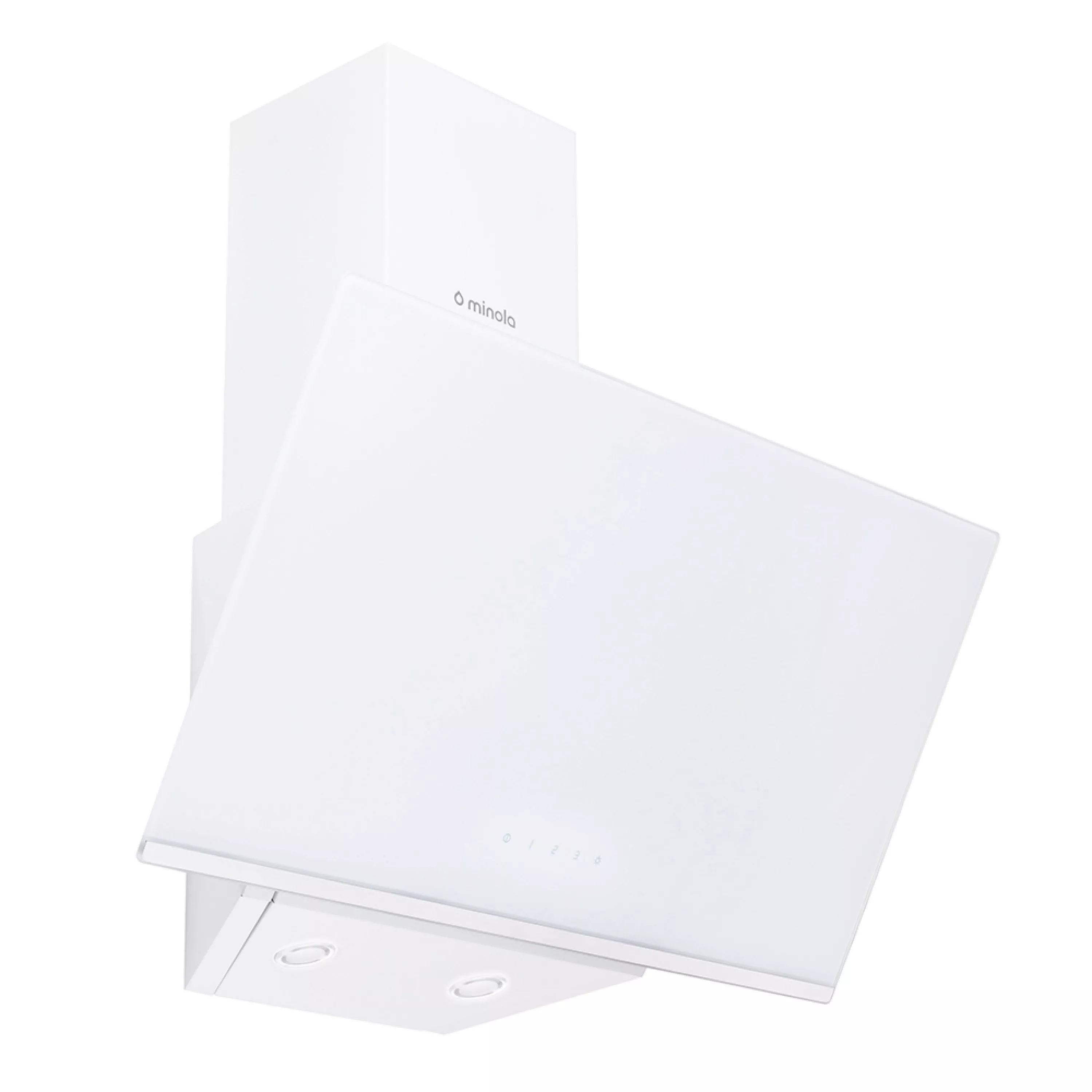 Вытяжка декоративная наклонная Minola HVS 6232 WH/INOX 700 LED - зображення 3