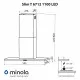 Витяжка декоративна Т-подібна Minola Slim T 6712 BL 1100 LED - зображення 13