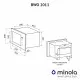 Вбудована мікрохвильова піч Minola BWO 2011 WH - зображення 14