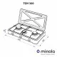 Настільна газова плита Minola TGH 300 BR - зображення 7