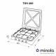 Настільна газова плита Minola TGH 400 WH - зображення 7