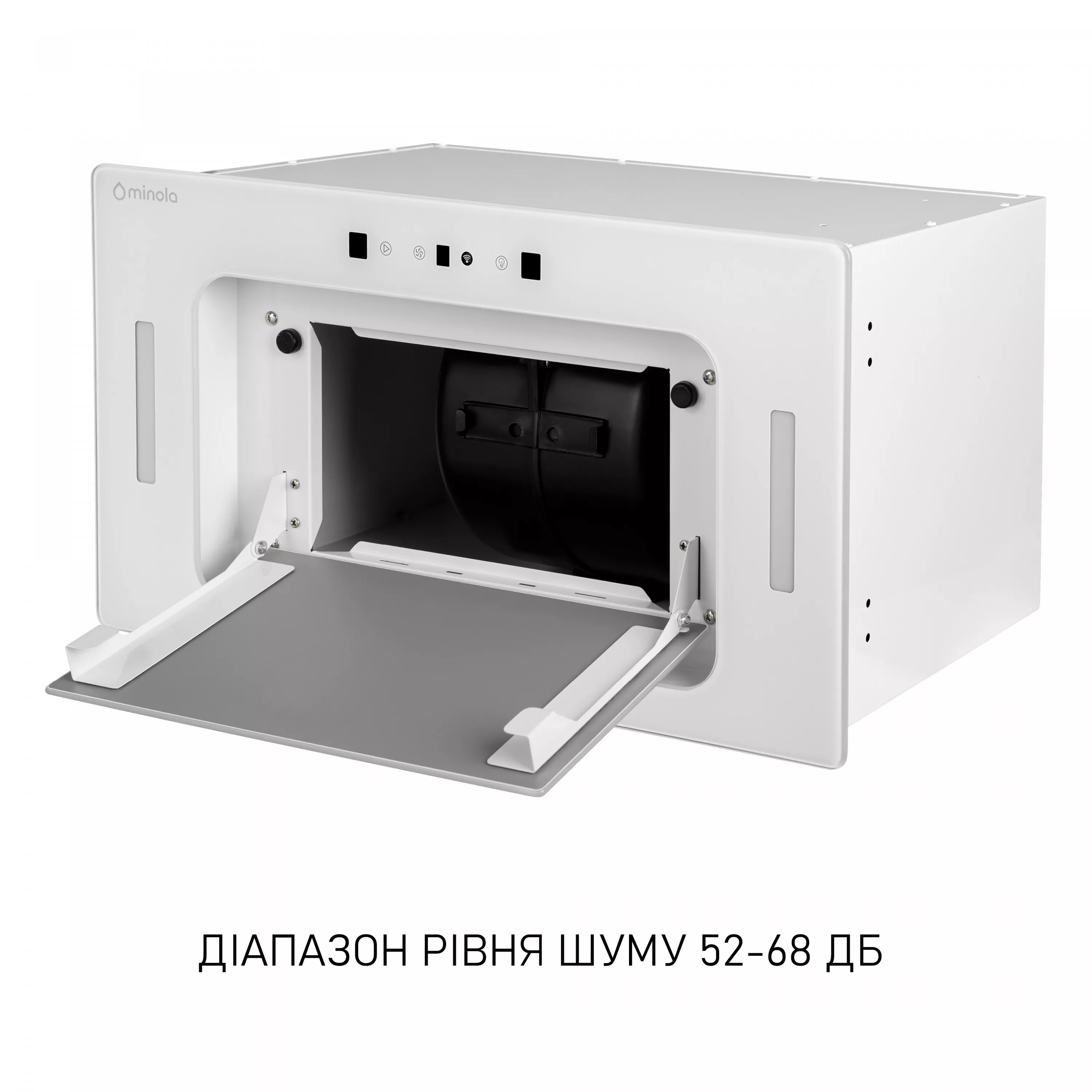 Витяжка повновбудована Minola BGH 5977 WH Silent - зображення 10