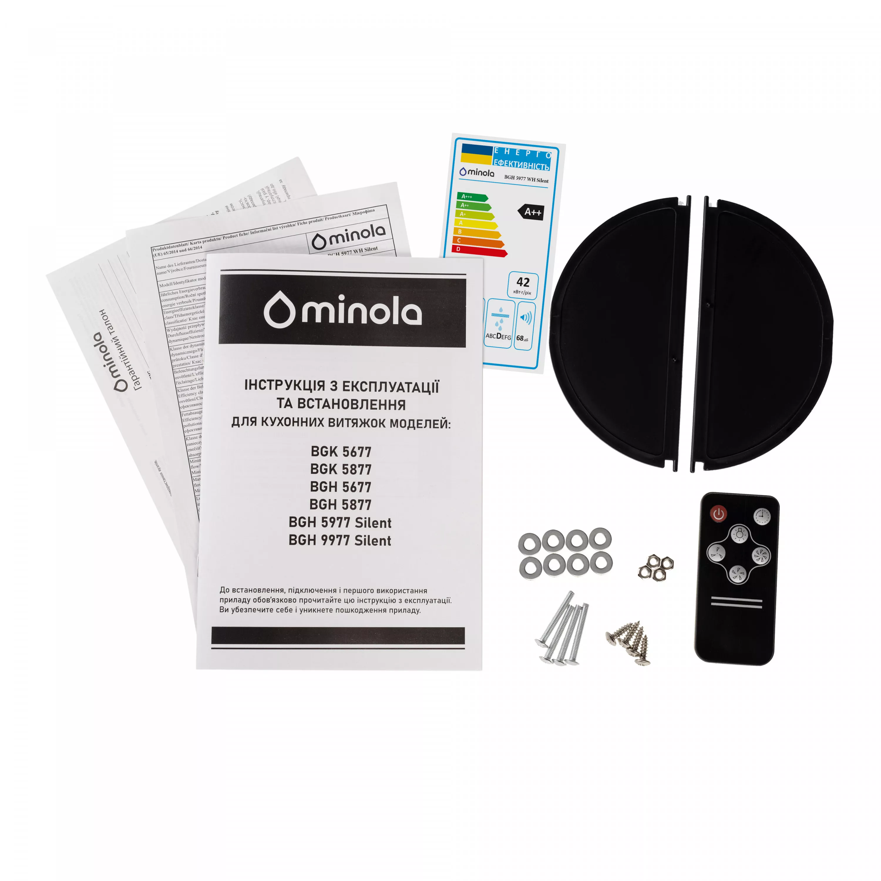 Витяжка повновбудована Minola BGH 5977 WH Silent - зображення 15