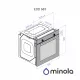 Духова шафа електрична Minola EOD 683 BL - зображення 5