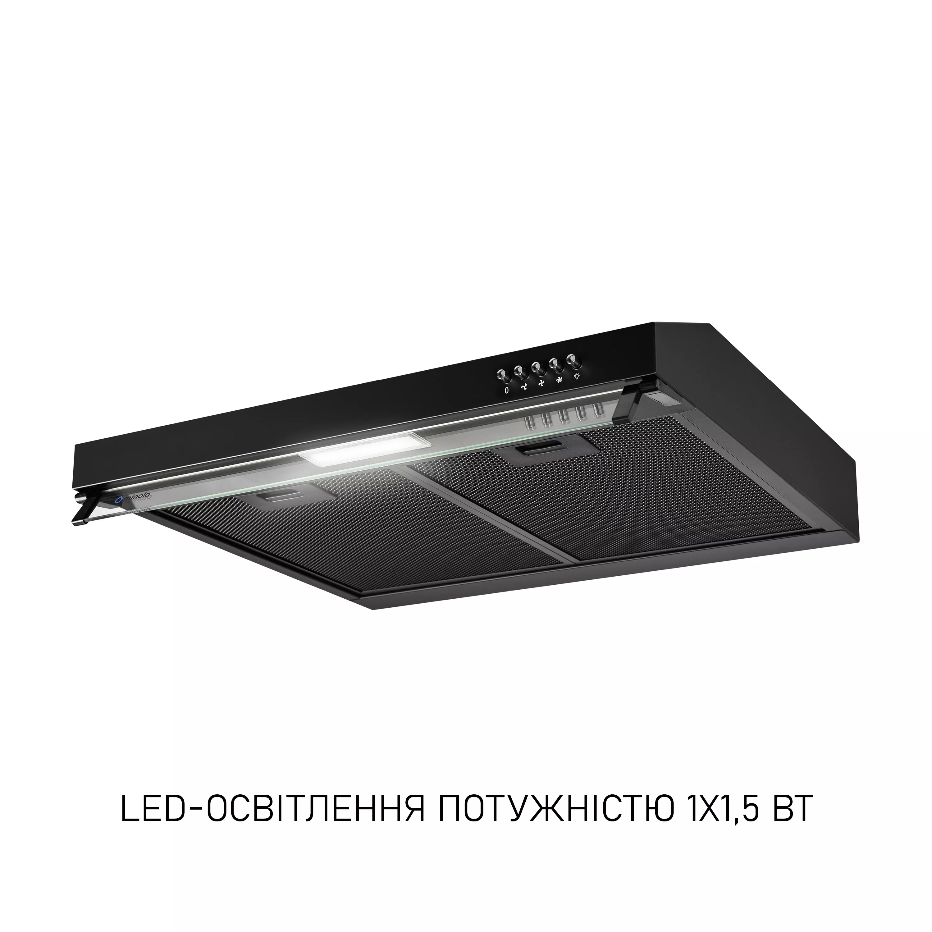 Minola 5905538402546 - зображення 4 Вытяжка плоская Minola HPL 6200 BLF - зображення 4
