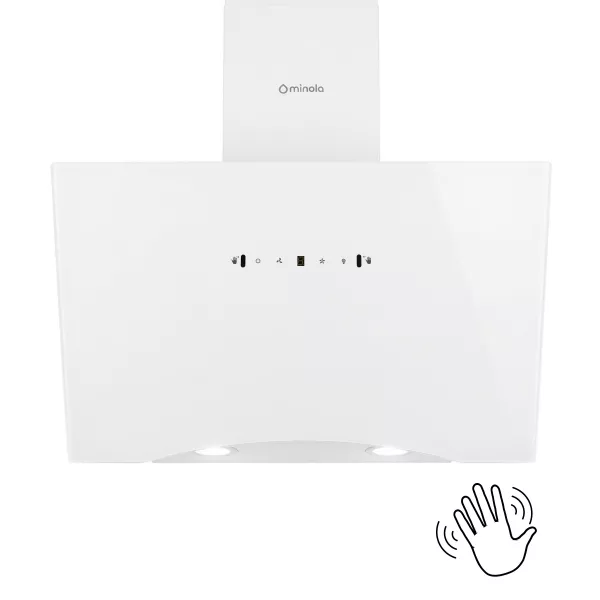 Вытяжка декоративная наклонная Minola HVS 6812 WH 1200 LED 