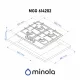 Газовая поверхность на стекле MINOLA MGG 614202 WH - зображення 3