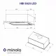 Витяжка повновбудована Minola HBI 5025 BL LED - зображення 10
