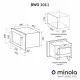Вбудована мікрохвильова піч Minola BWO 2011 BL - зображення 14