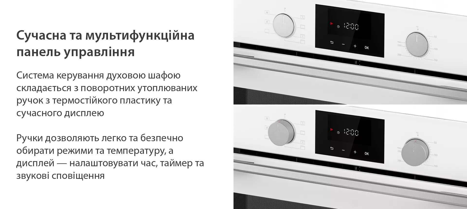 Сучасна та мультифункційна панель управління Minola EOD 675 WHITE