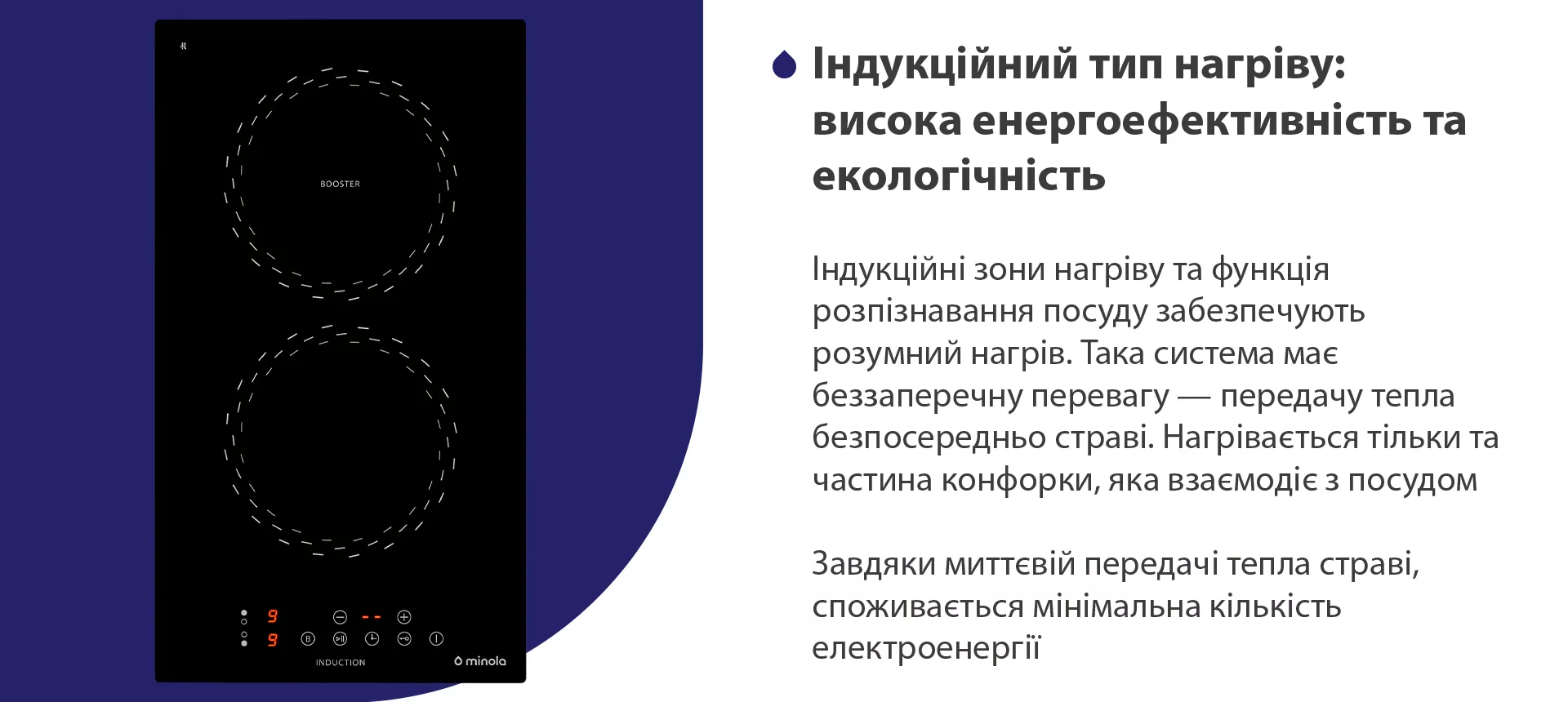 ➤Купить индукционную варочную поверхность Domino Minola MI 3038